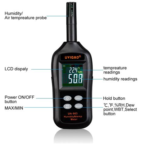 ua963-moisture meter|Digital Temperature Moisturizer UA963 .